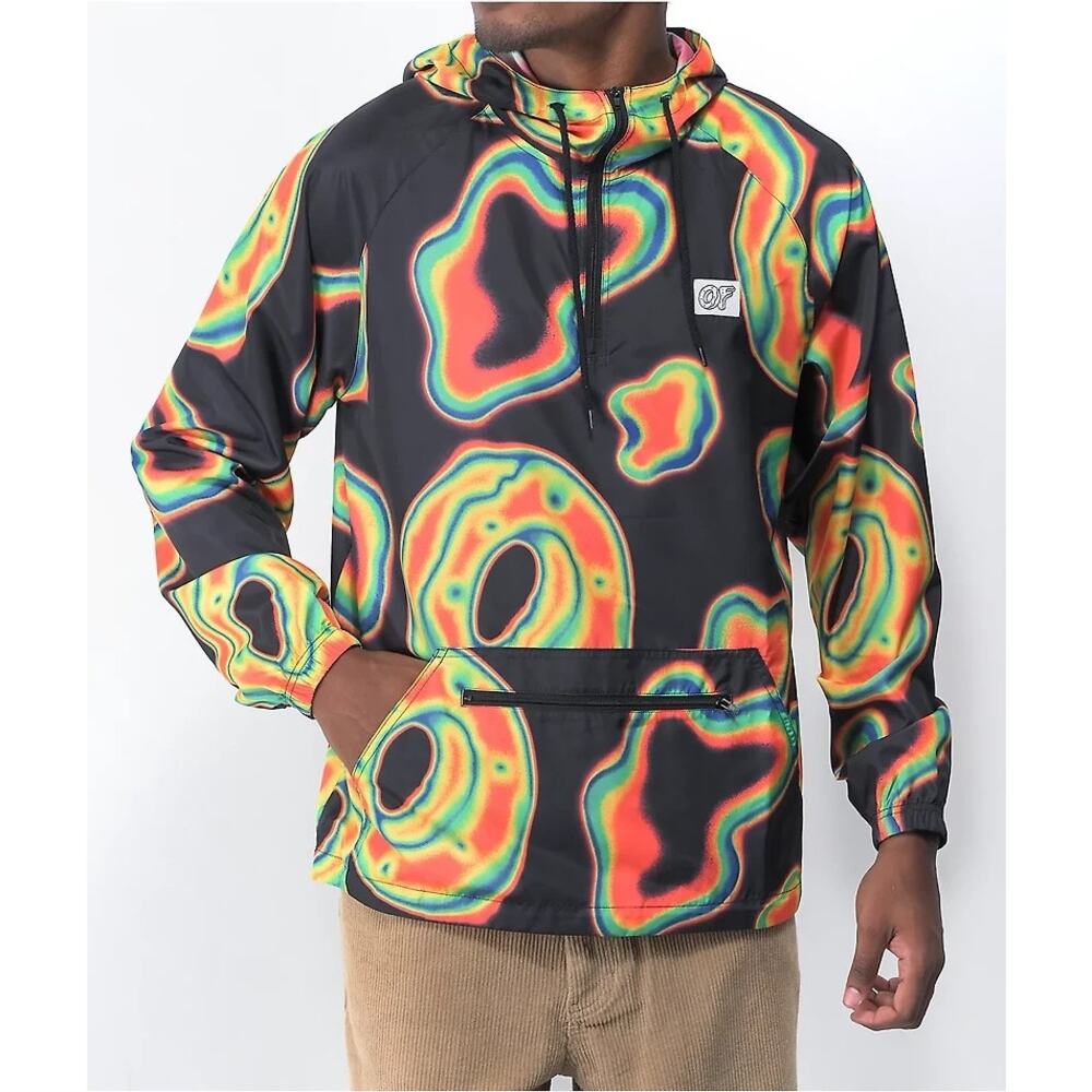 Odd Future OFWGKTA Rainbow Heatmap Hoodie Size M TylerTheCreator RareStreetwear